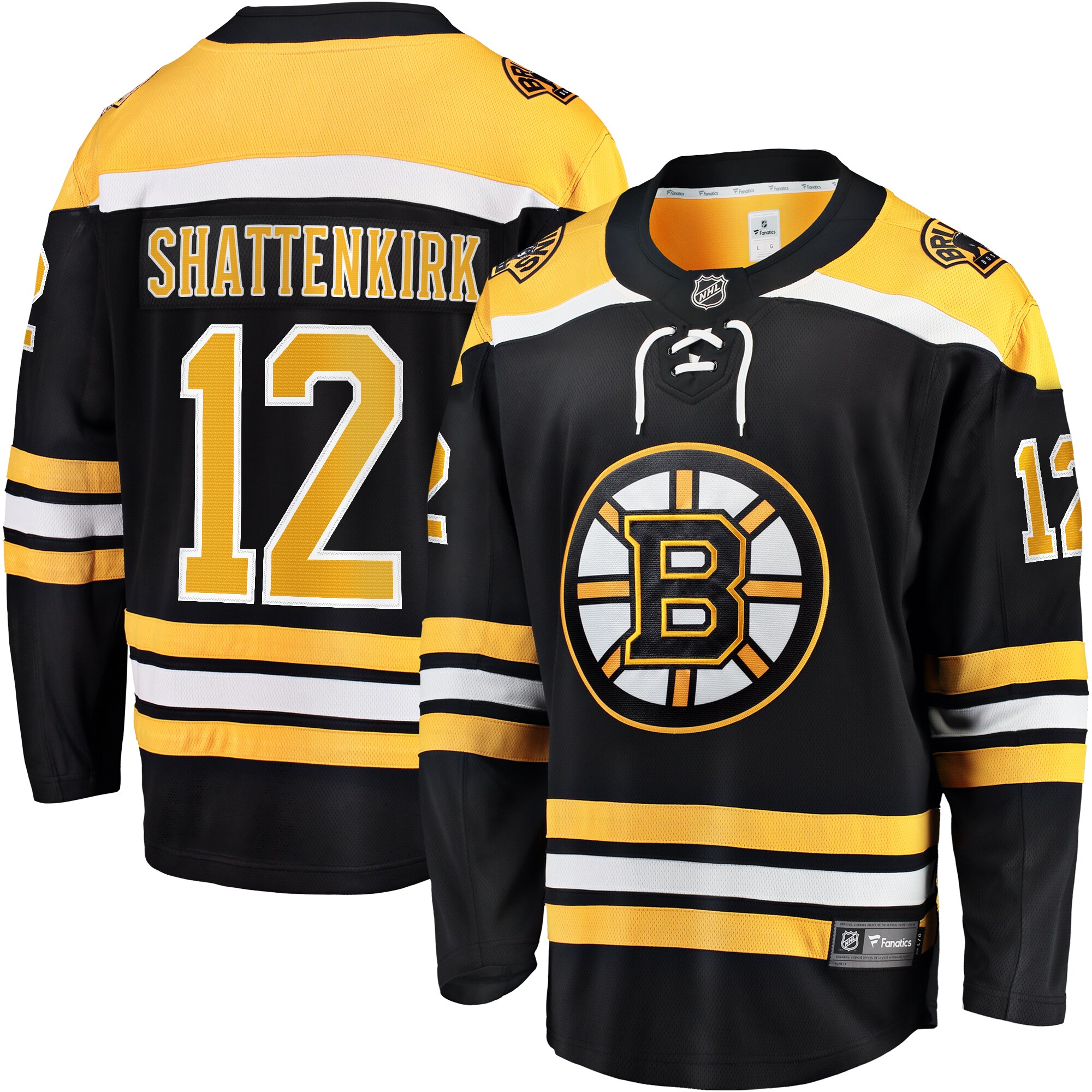 Boston Bruins Kevin Shattenkirk Black Home Breakaway NHL Jersey Men's