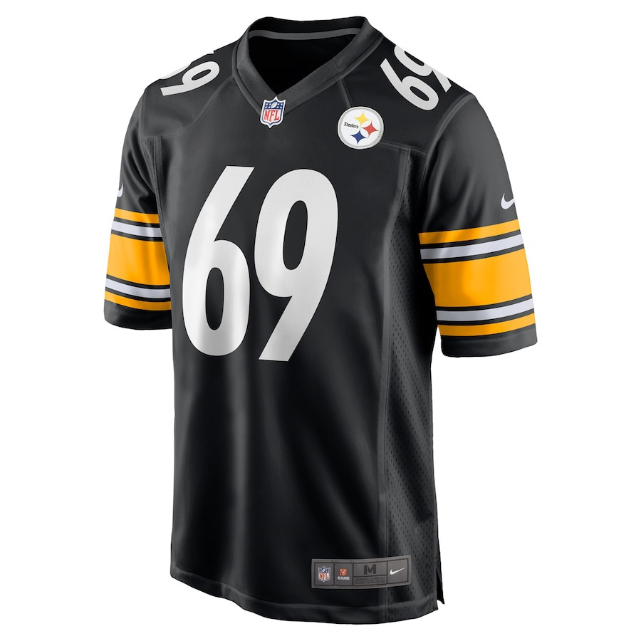 Domenique Davis 69 Pittsburgh Steelers Game Black NFL Jersey Men's