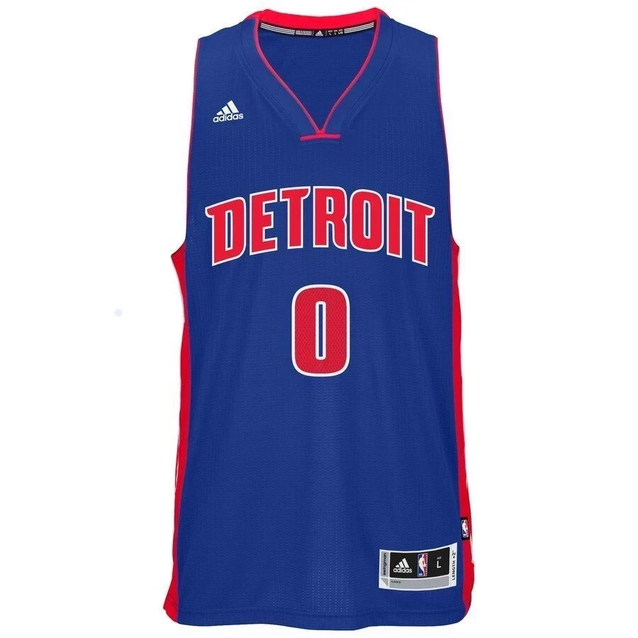 Andre Drummond Detroit Pistons Swingman Climacool Blue NBA Jersey Men's
