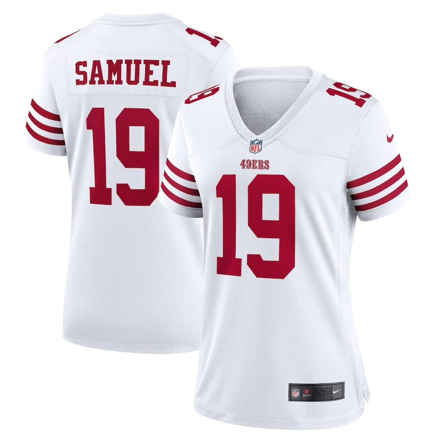 Deebo Samuel 19 San Francisco 49ers White NFL Jersey Women's