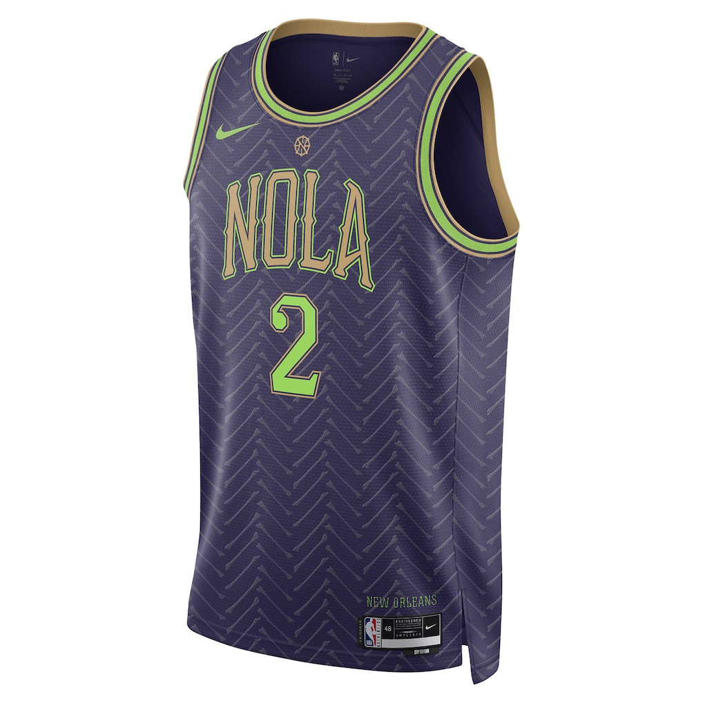 Herbert Jones 2 New Orleans Pelicans Unisex 2024/25 Swingman Player City Edition Purple NBA Jersey Unisex