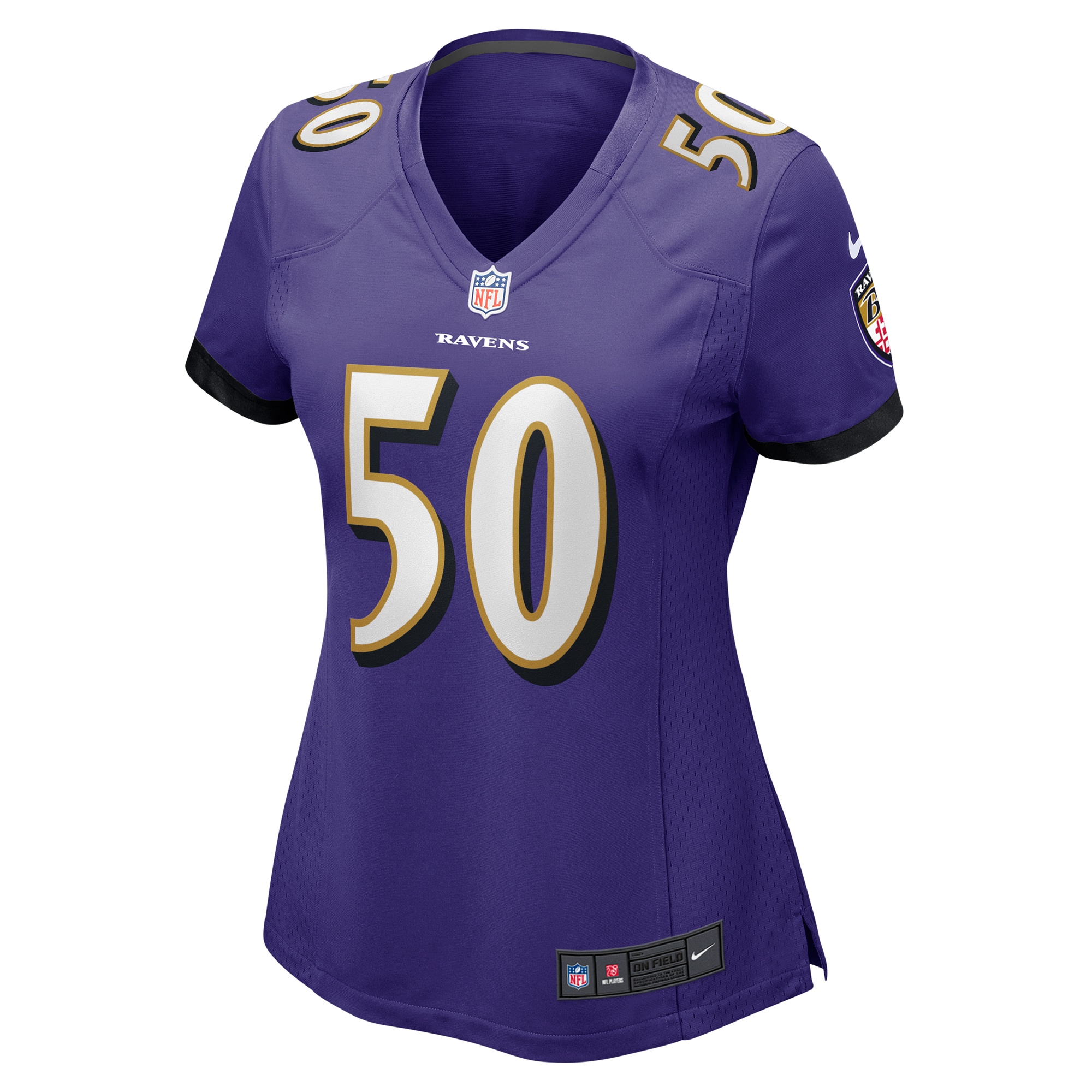 Baltimore Ravens Adisa Isaac Purple Game NFL Jersey Women's