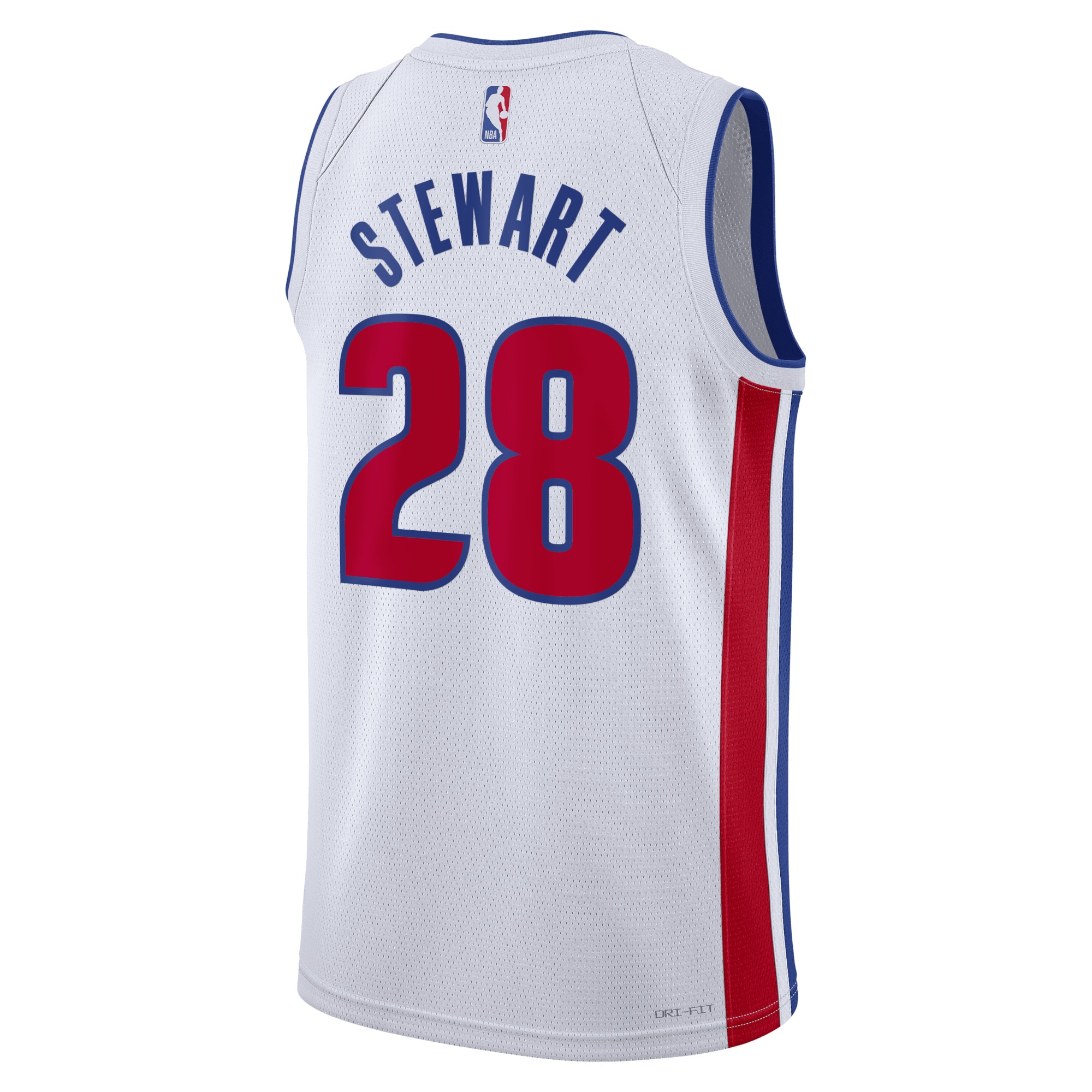 Detroit Pistons Association Edition Swingman White Isaiah Stewar Unisex NBA Jersey Unisex
