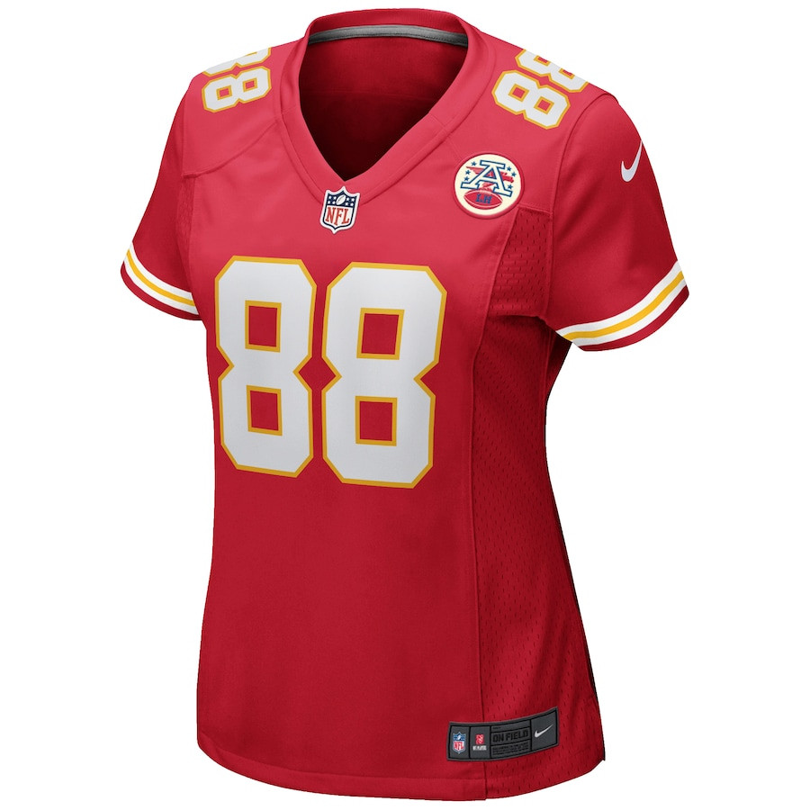 Tony Gonzalez 88 Kansas City Chiefs Game Retired Red NFL Jersey Women's