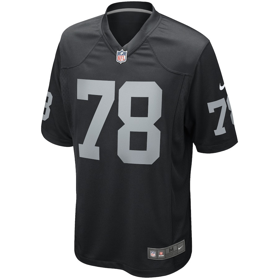 Art Shell 78 Las Vegas Raiders Game Retired Black NFL Jersey Men's