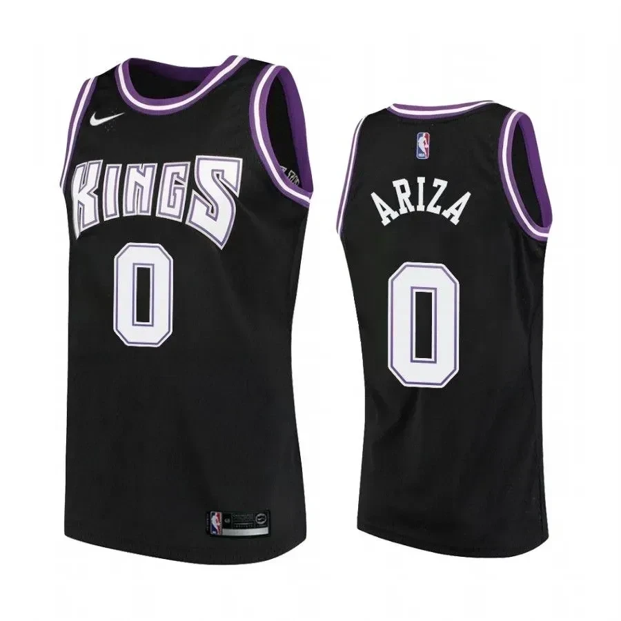 Sacramento Kings 0 Trevor Ariza Hardwood Classics Black NBA Jersey Men's