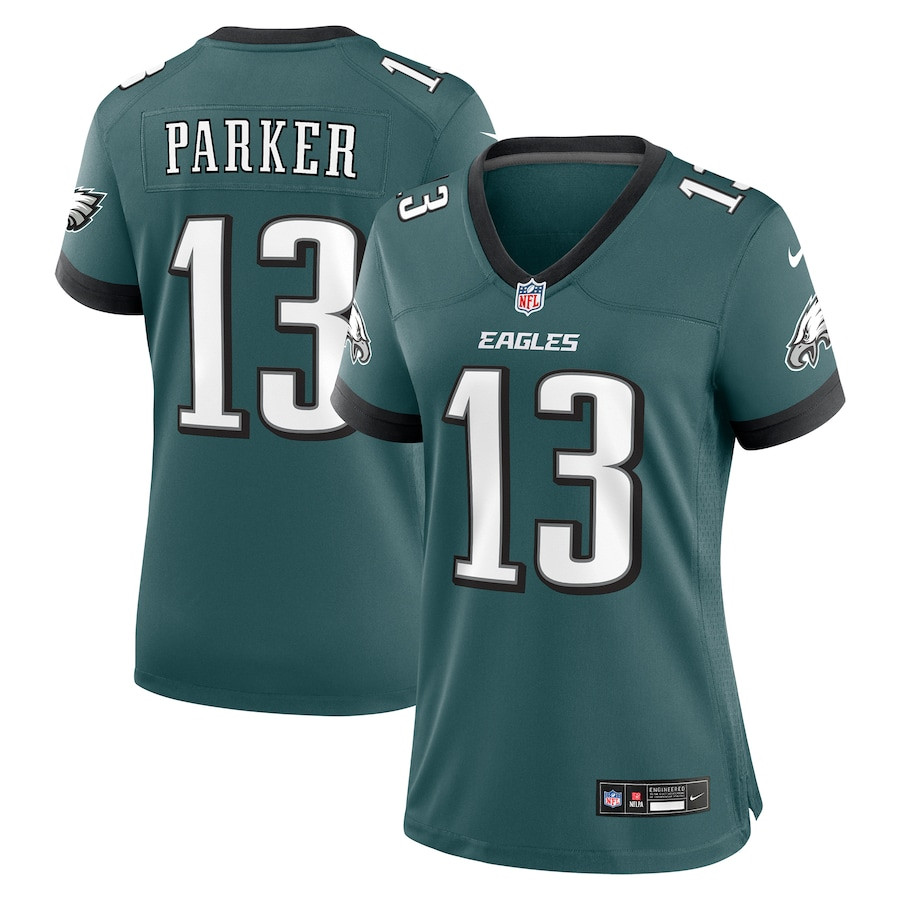 DeVante Parker 13 Philadelphia Eagles Game Midnight Green NFL Jersey Women's