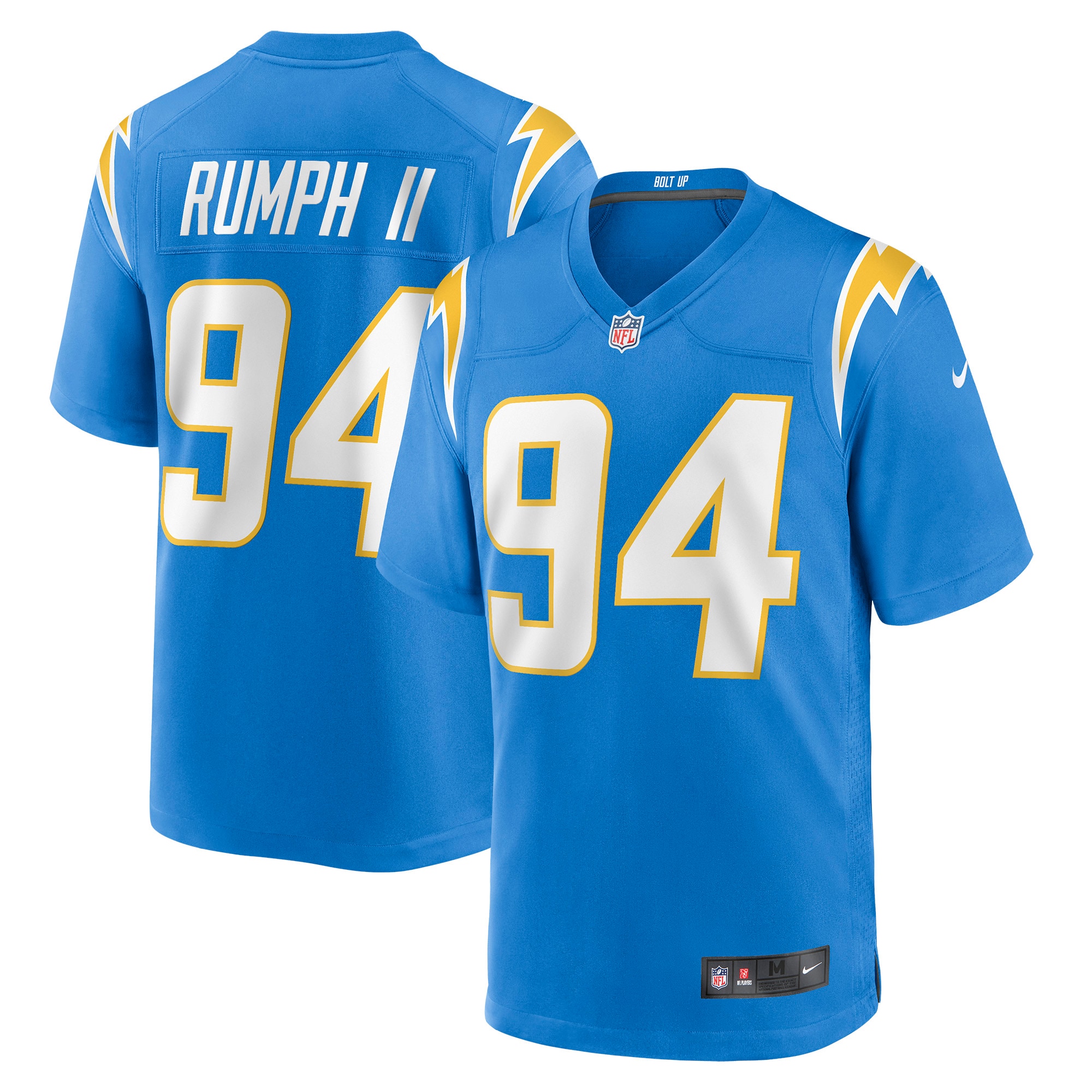 Los Angeles Chargers Chris Rumph II Powder Blue Game NFL Jersey Men's