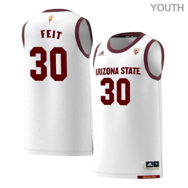 30 Kyle Fei White Retro Arizona State Sun Devils NCAA Jersey Youth