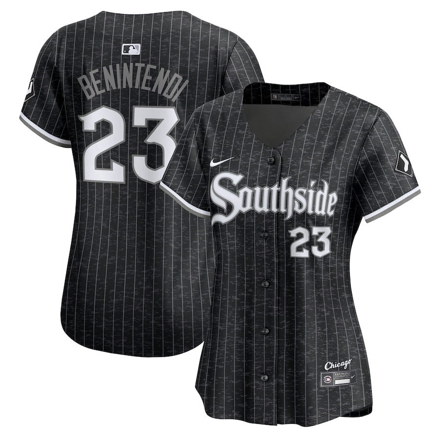 Andrew Benintendi 23 Chicago White Sox 2025 City Connect Limited Black MLB Jersey Women's