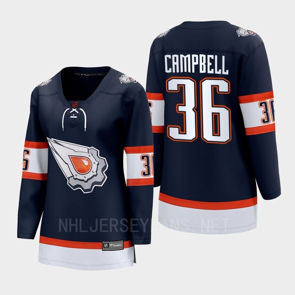 Jack Campbell 36 Edmonton Oilers 2022 Special Edition 2.0 Breakaway Player Retro Navy NHL Jersey Women's