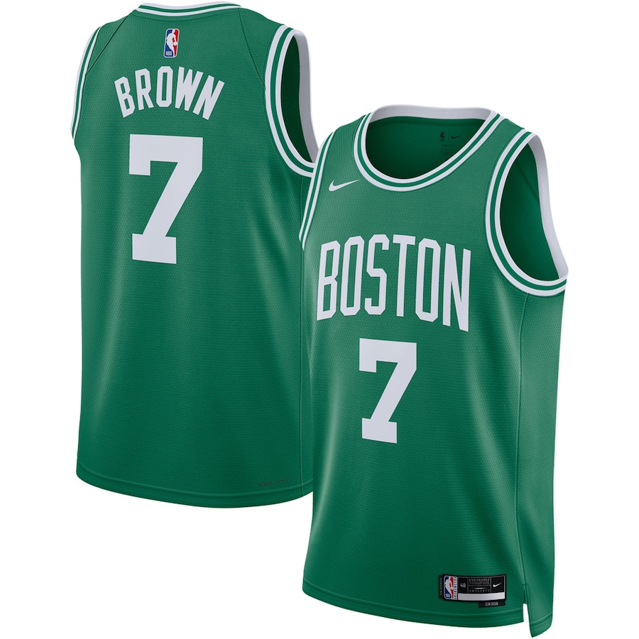 Jaylen Brown 7 Boston Celtics Unisex Swingman Icon Edition Kelly Green NBA Jersey Unisex