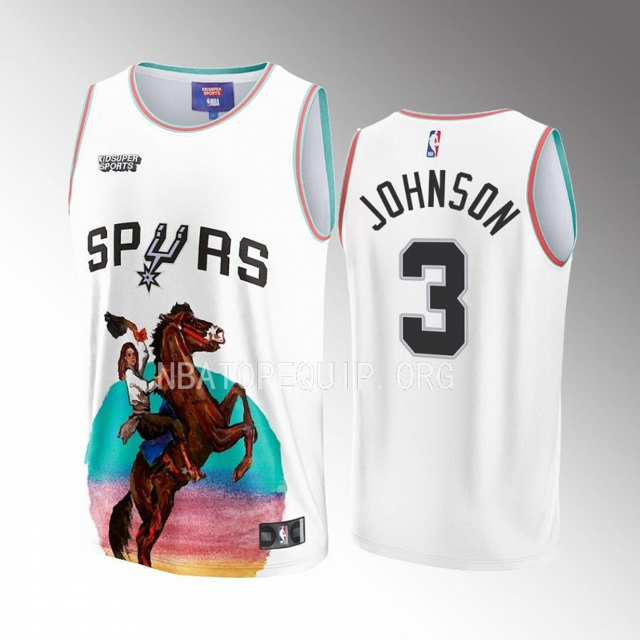 Keldon Johnson 3 San Antonio Spurs KidSuper Studio Unisex Hometown NBA Jersey Unisex