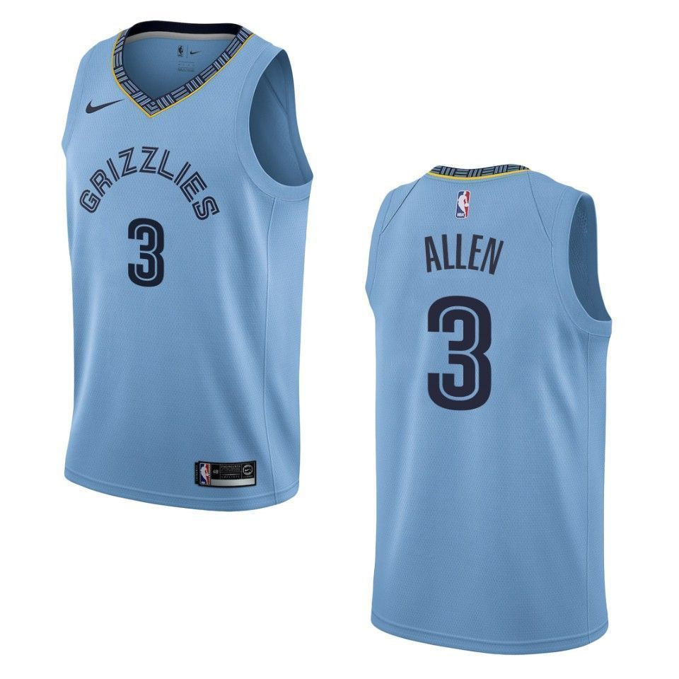 Memphis Grizzlies 3 Grayson Allen Statement Swingman Blue NBA Jersey Men's