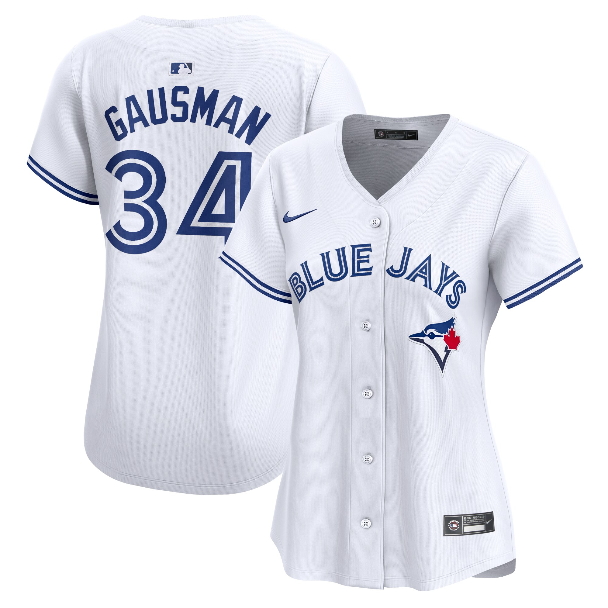 Toronto Blue Jays Kevin Gausman White Home Limited Player MLB Jersey Women's