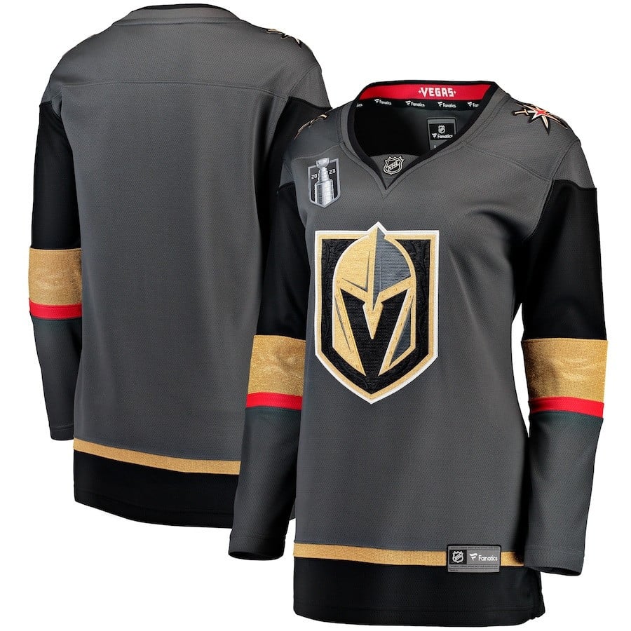 Vegas Golden Knights 2023 Stanley Cup Final Alternate Breakaway Black NHL Jersey Women's