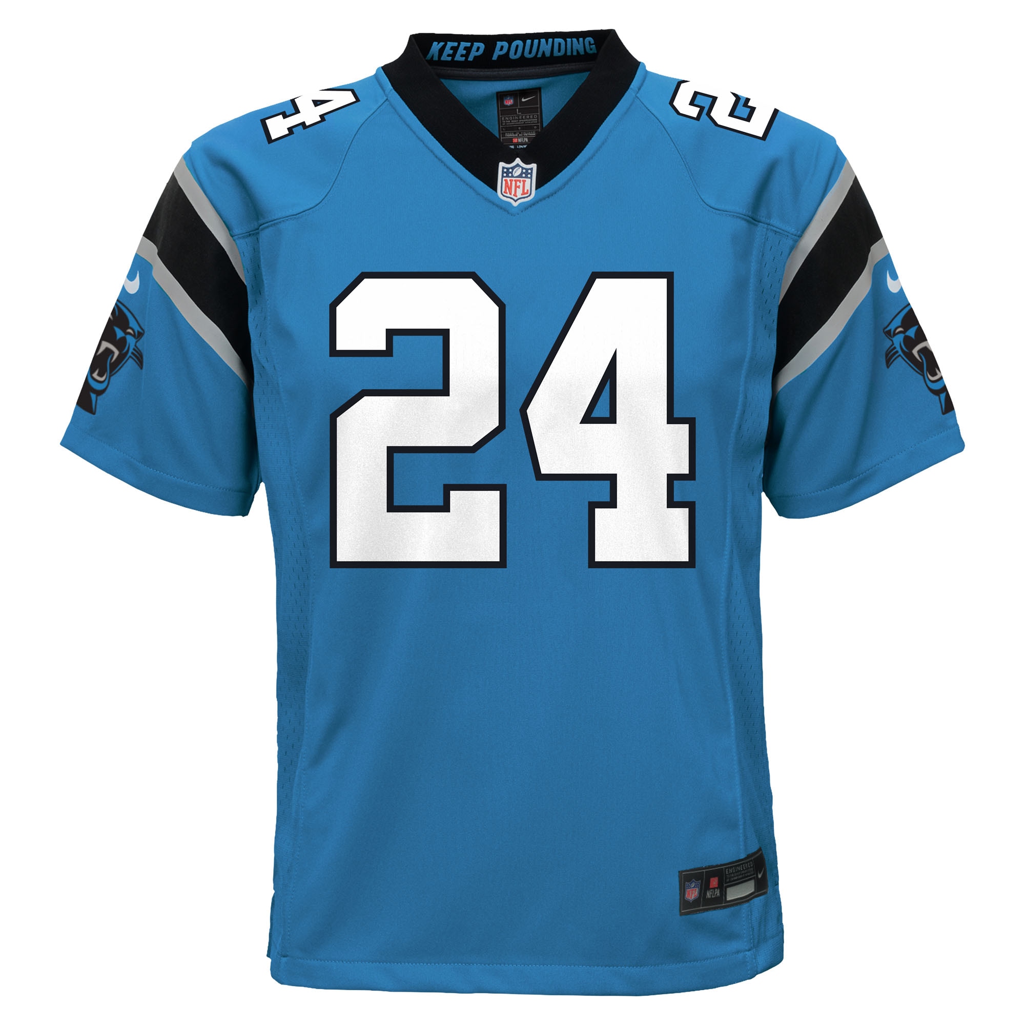 Carolina Panthers Jonathon Brooks Blue Alternate Game NFL Jersey Youth