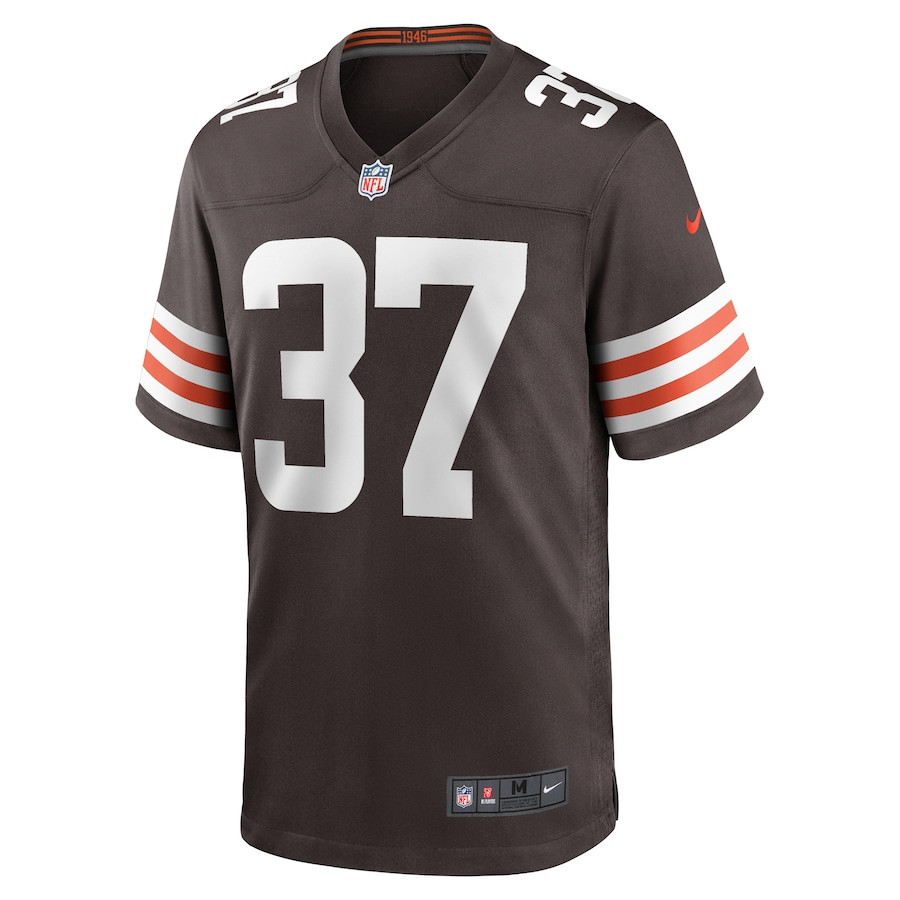 D'Anthony Bell 37 Cleveland Browns Game Brown NFL Jersey Men's