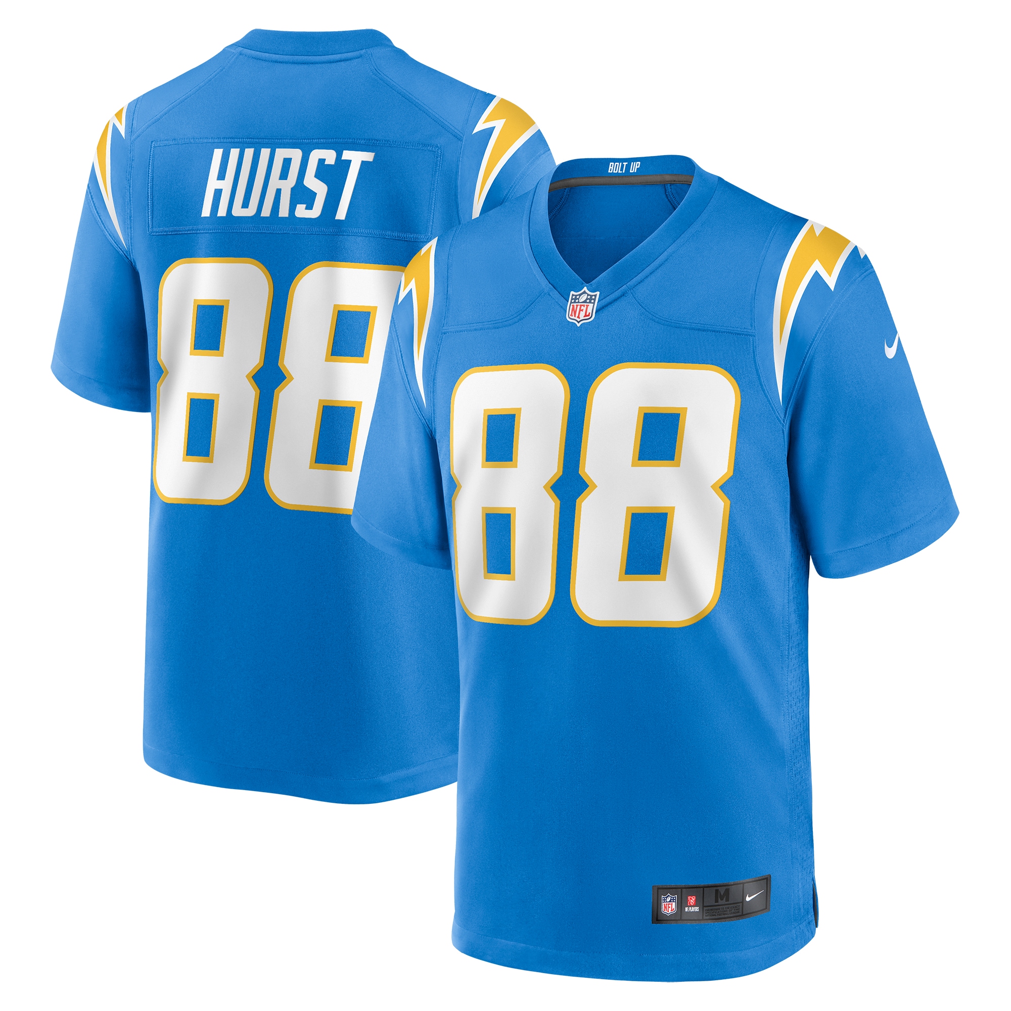 Los Angeles Chargers Hayden Hurst Powder Blue Game NFL Jersey Men's
