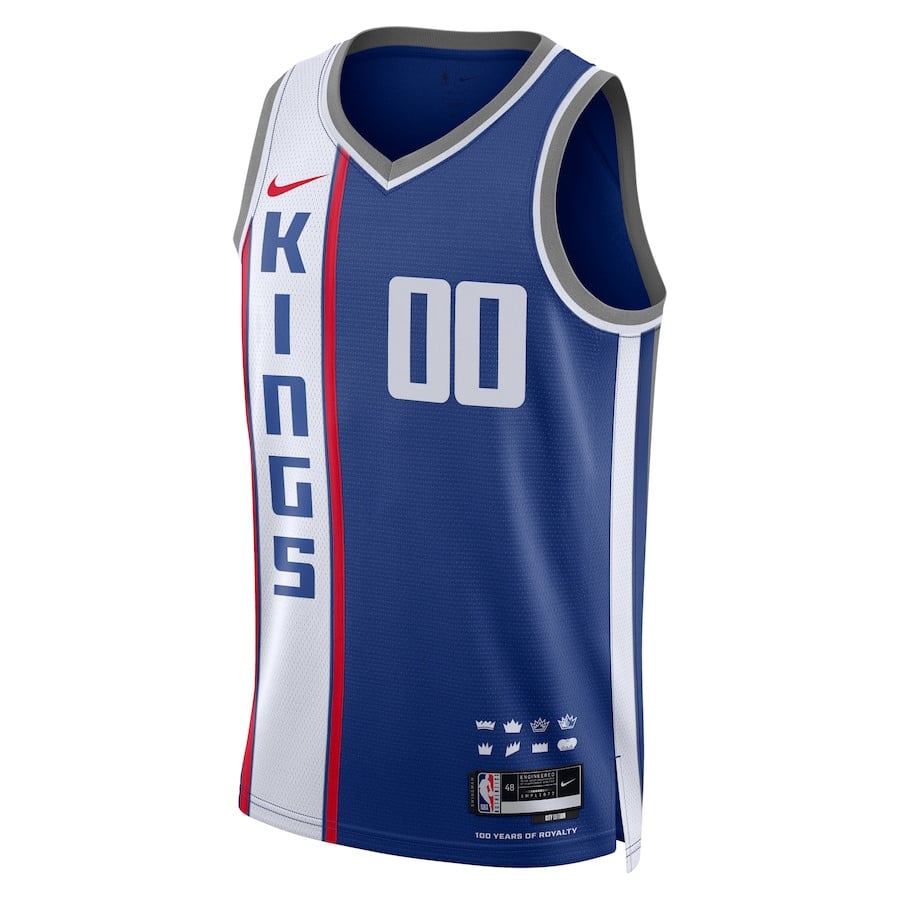 Sacremento Kings 2023/24 City Edition Swingman Custom Blue NBA Jersey Men's