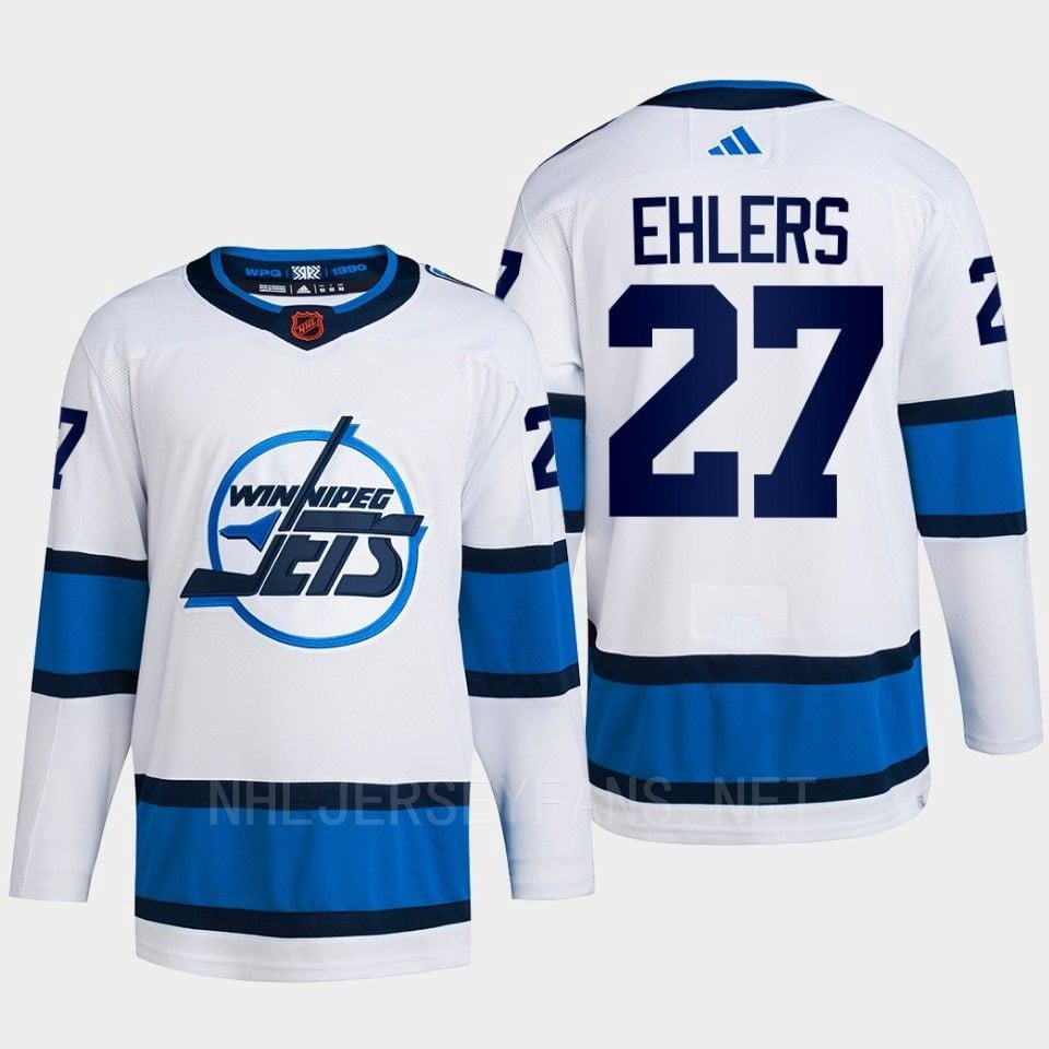 Nikolaj Ehlers 27 Reverse Retro 2.0 2022 Winnipeg Jets White Primegreen NHL Jersey Men's