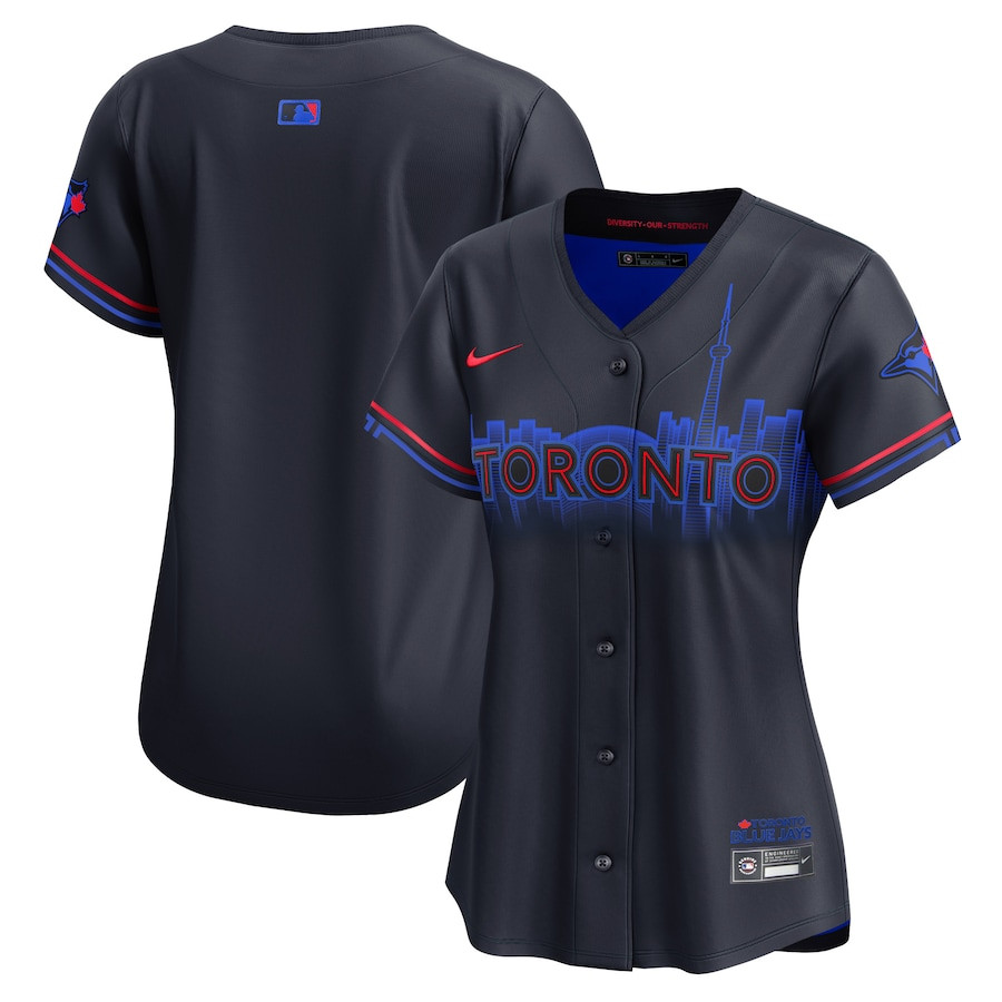 Toronto Blue Jays 2024 City Connect Limited Navy MLB Jersey Women's