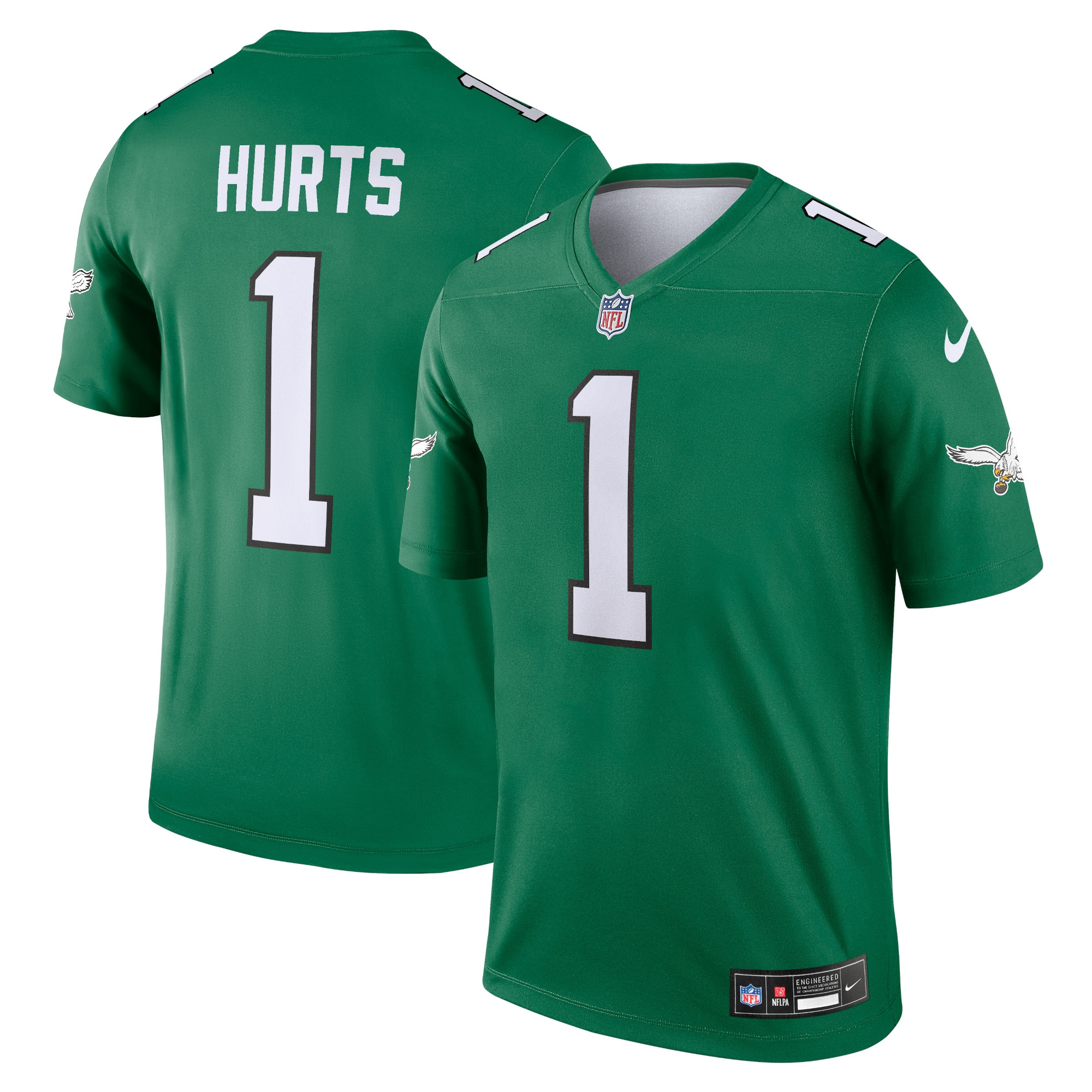 Philadelphia Eagles Jalen Hurts Kelly Green Alternate Legend Player Performance Top NFL Jersey Men's