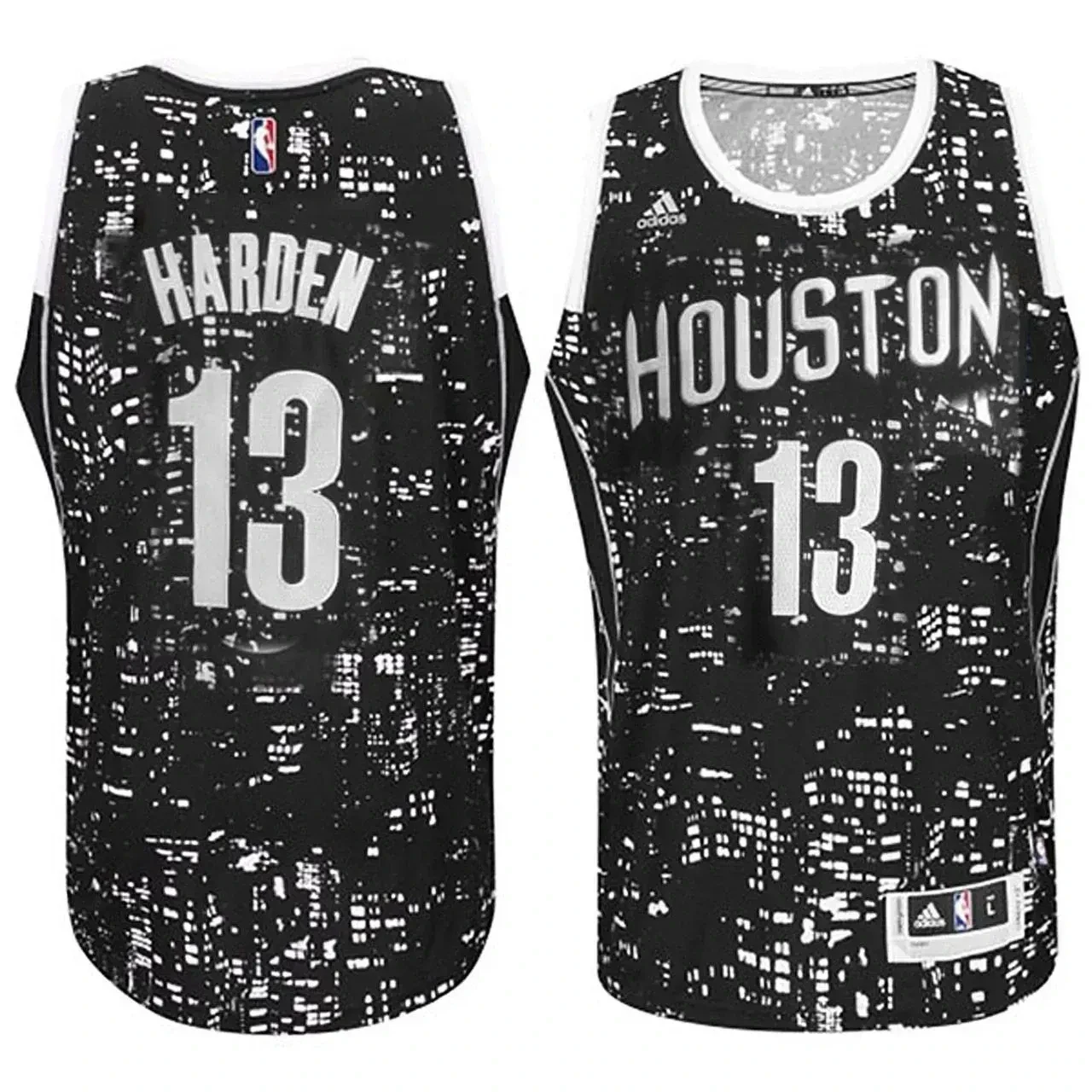 Houston Rockets 13 James Harden City Lights Black Swingman NBA Jersey Men's