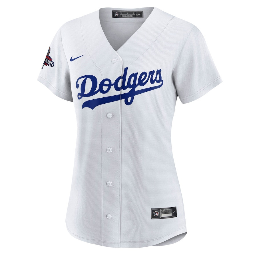 Yoshinobu Yamamoto 18 Los Angeles Dodgers 2024 World Series Champions Home Player White MLB Jersey Women's