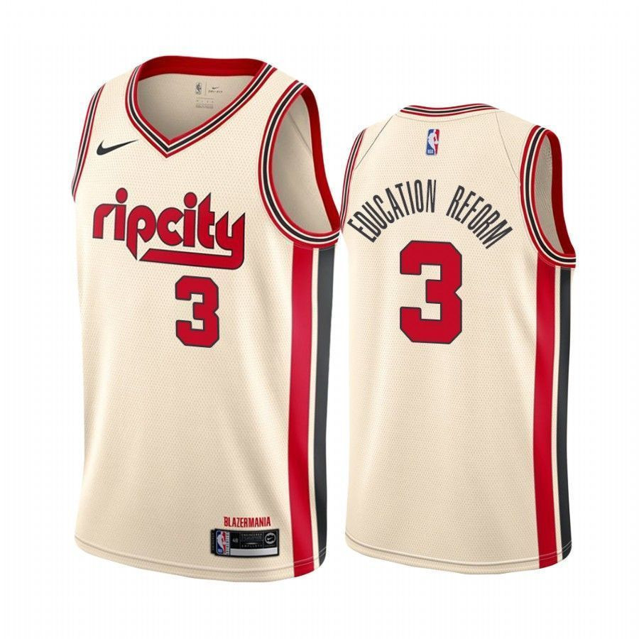 C.j. Mccollum Education Reform Blazers City NBA Jersey Men's