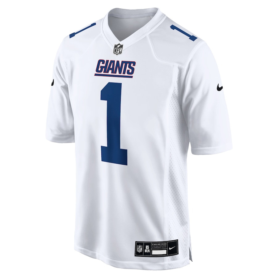 Malik Nabers 1 New York Giants Fashion Tundra White NFL Jersey Men's