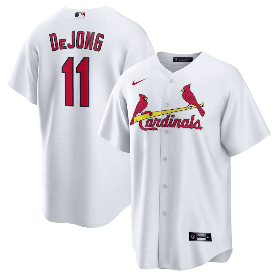 Paul DeJong 11 St. Louis Cardinals Home White MLB Jersey Men's