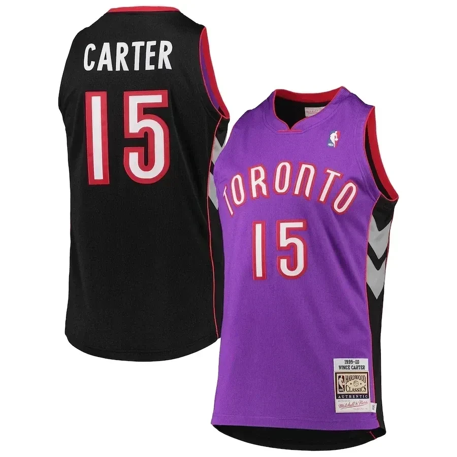Vince Carter Toronto Raptors Mitchell Ness 1999/2000 Hardwood Classics Purple NBA Jersey Men's