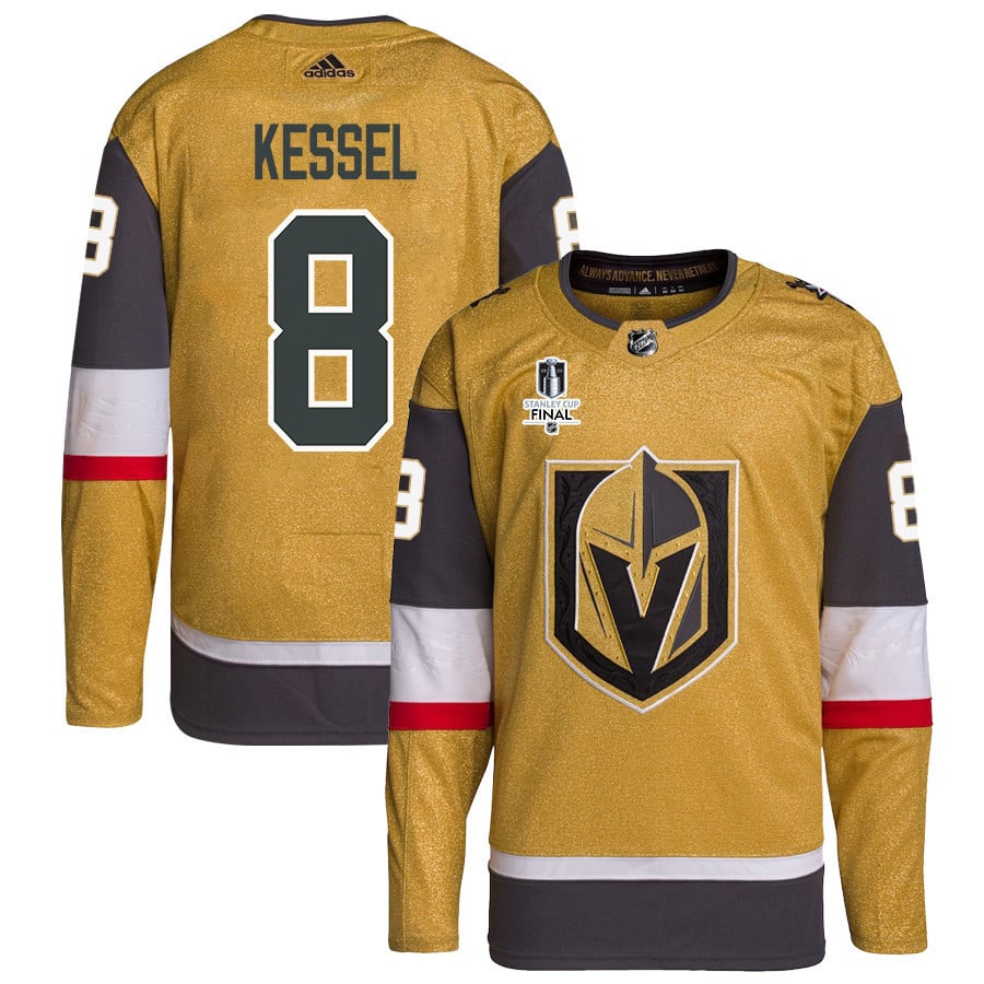 Phil Kessel 8 Vegas Golden Knights Stanley Cup 2023 Final Patch Home Breakaway Gold NHL Jersey Men's