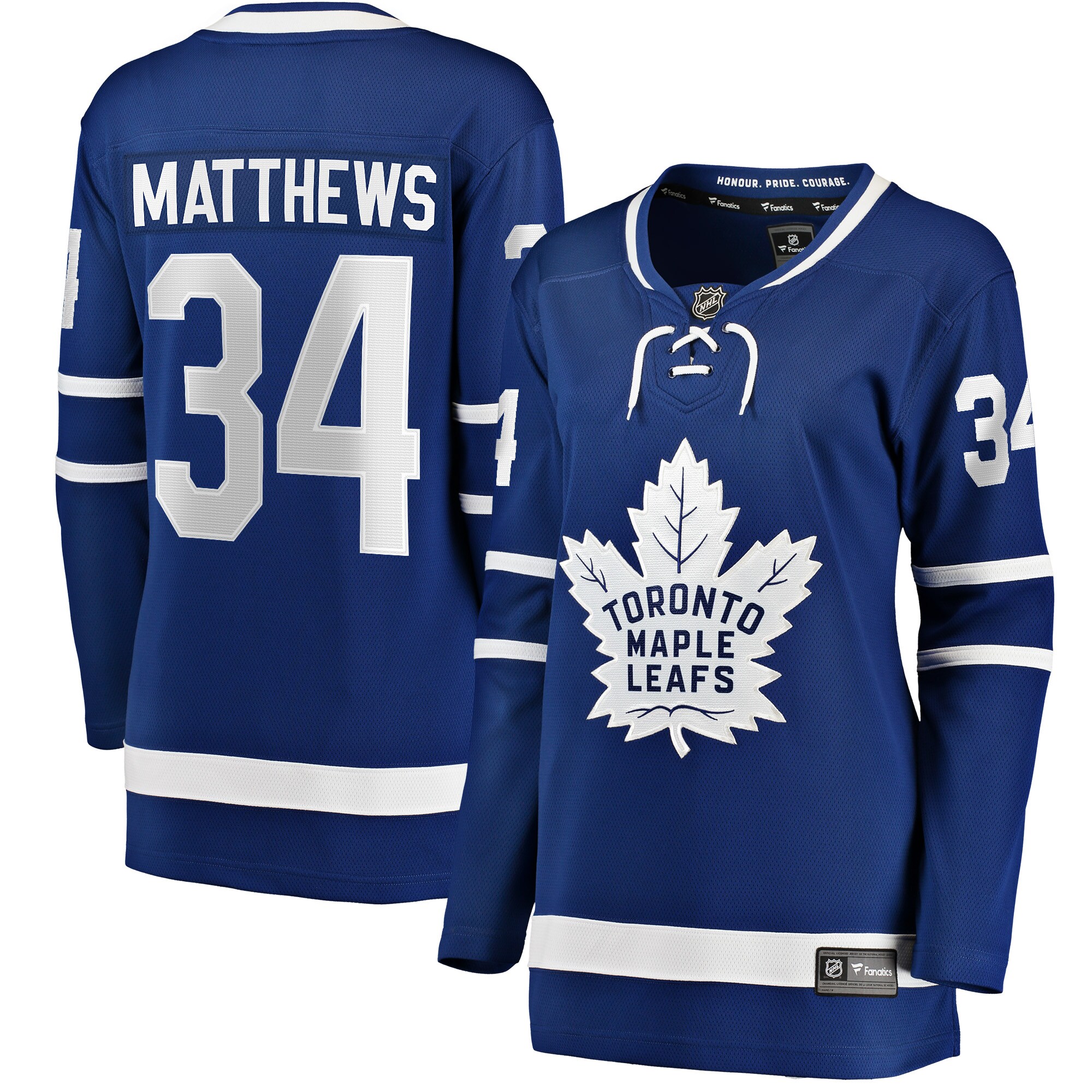 Toronto Maple Leafs Auston Matthews Blue Home Breakaway NHL Jersey Women's