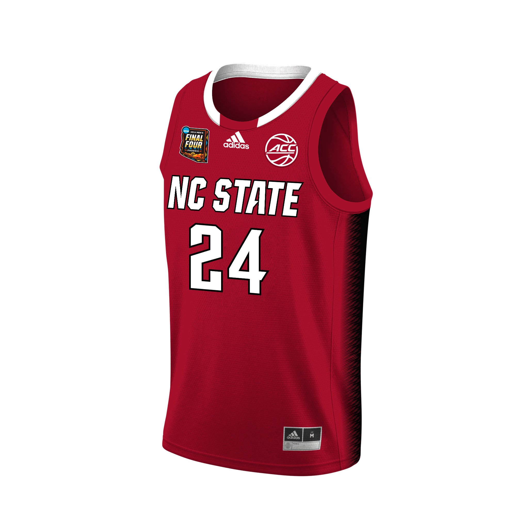 Ernest Ross NC State 2024 Final Four Patch Re White NCAA Jersey Men's
