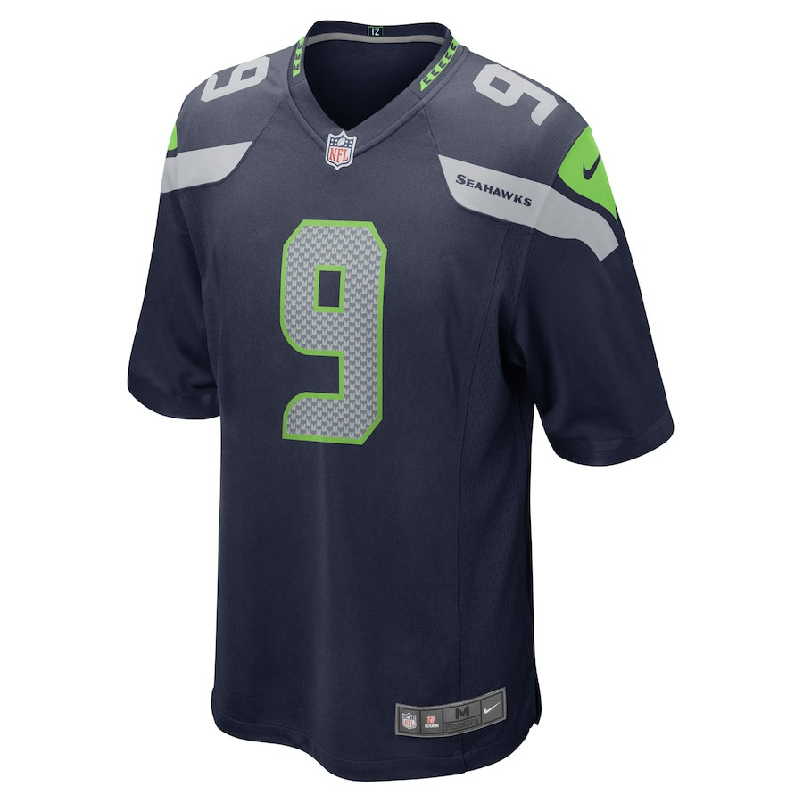 Kenneth Walker III 9 Seattle Seahawks Game Navy NFL Jersey Men's