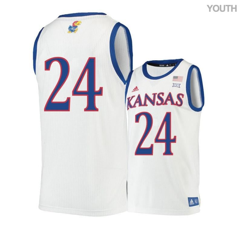 24 Lagerald Vick Beige Kansas Jayhawks NCAA Jersey Youth