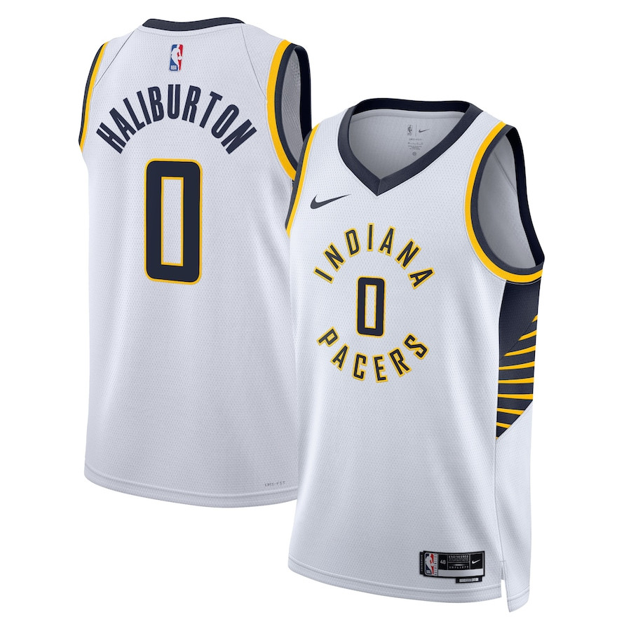 Tyrese Haliburton 0 Indiana Pacers Unisex Swingman Association Editio White NBA Jersey Unisex