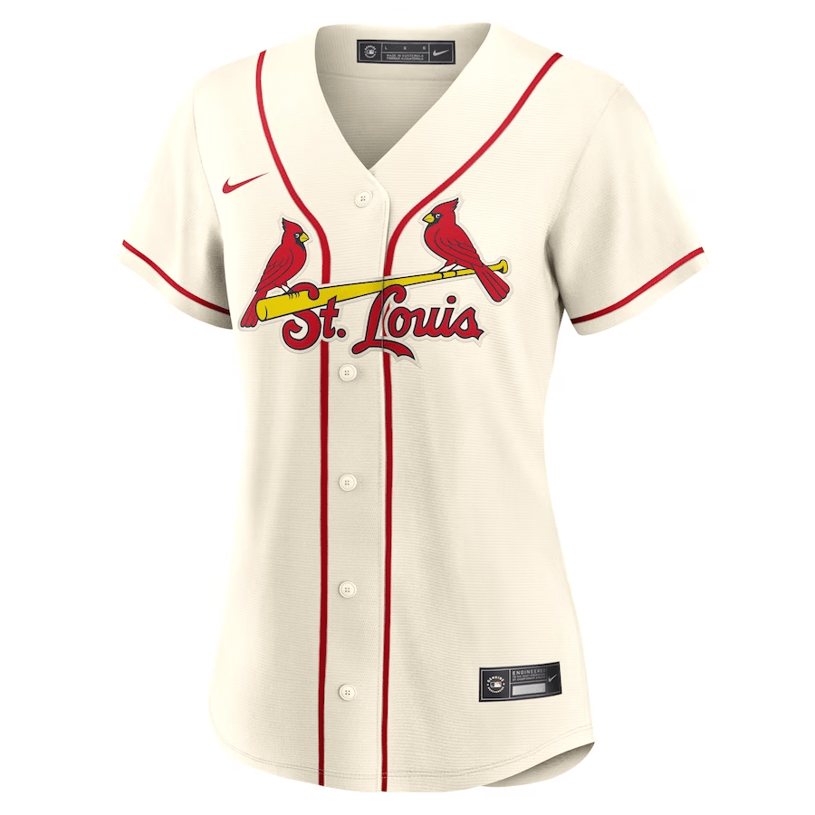 Yadier Molina 4 St. Louis Cardinals Alternate Cream MLB Jersey Women's