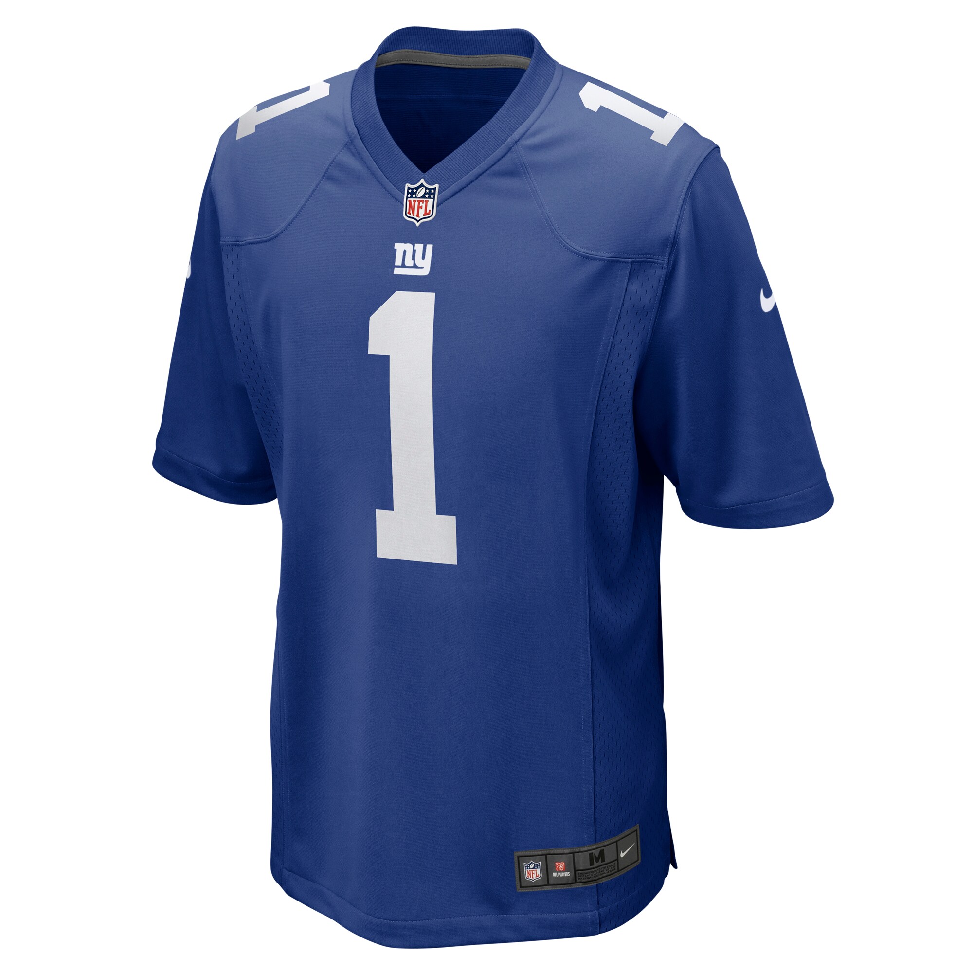 New York Giants Number 1 Dad Royal Game NFL Jersey Men's