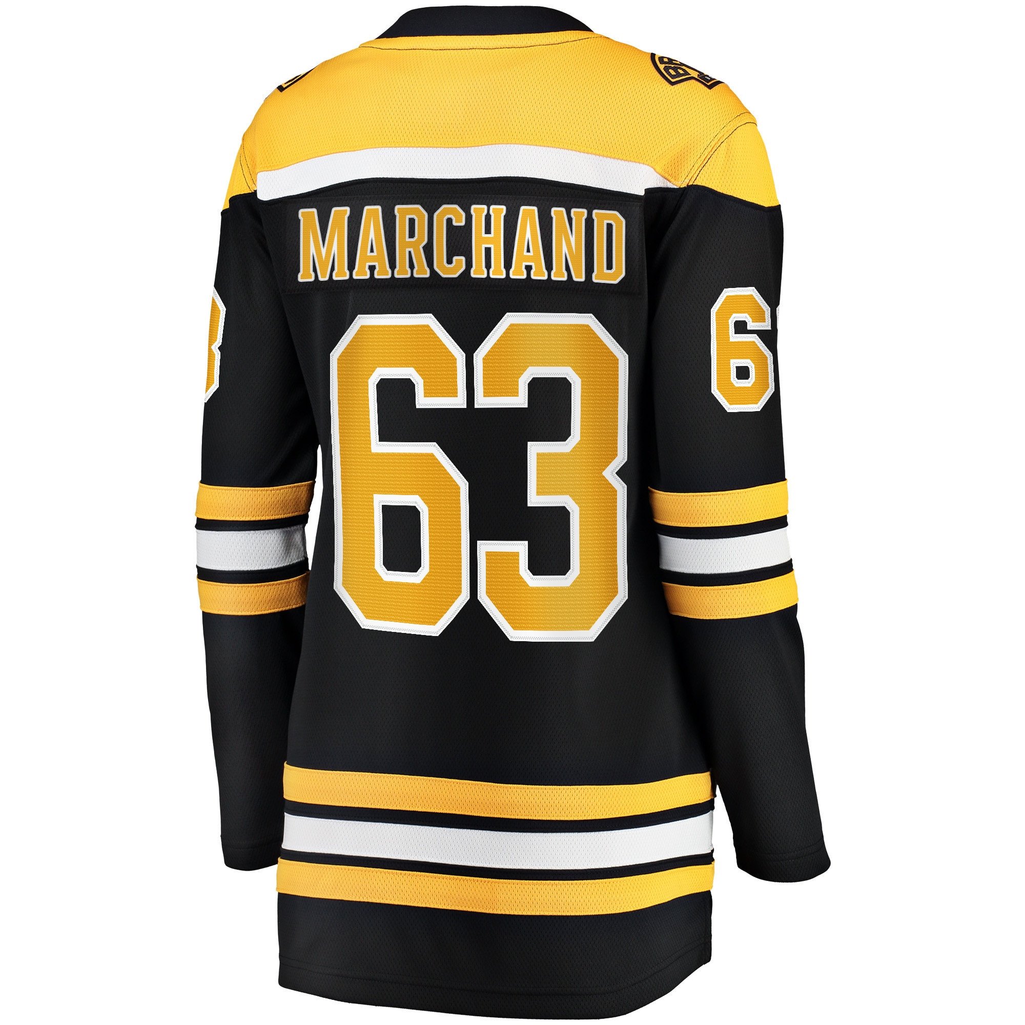 Brad Marchand 63 Boston Bruins Home Breakaway Women, Black NHL Jersey Women's