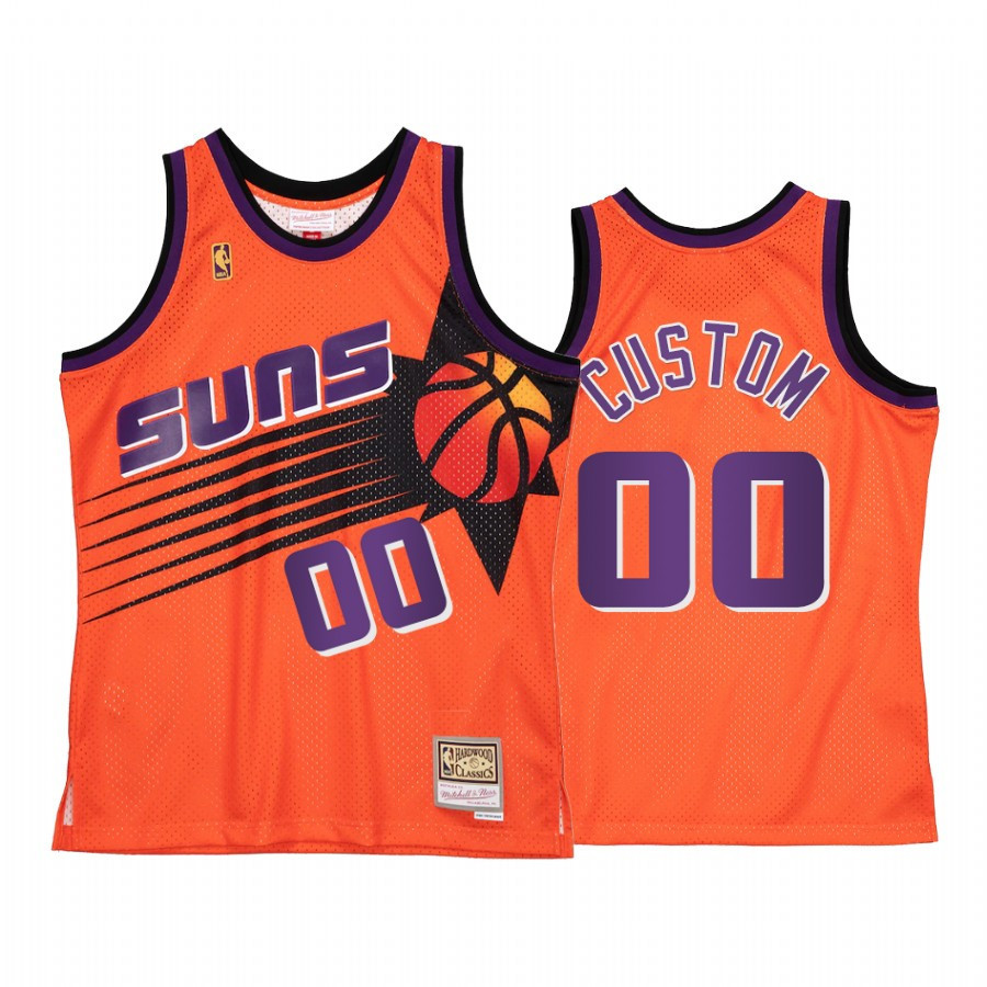 Phoenix Suns Custom 00 Orange Reload 2.0 NBA Jersey Men's