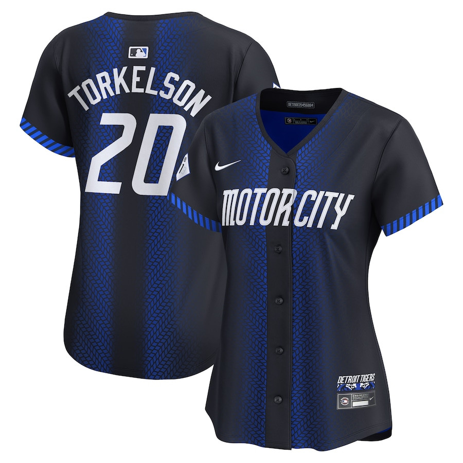 Spencer Torkelson 20 Detroit Tigers 2024 City Connect Limited Navy MLB Jersey Women's