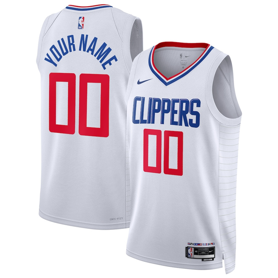 Los Angeles Clippers 2023/24 Association Swingman Custom White NBA Jersey Men's