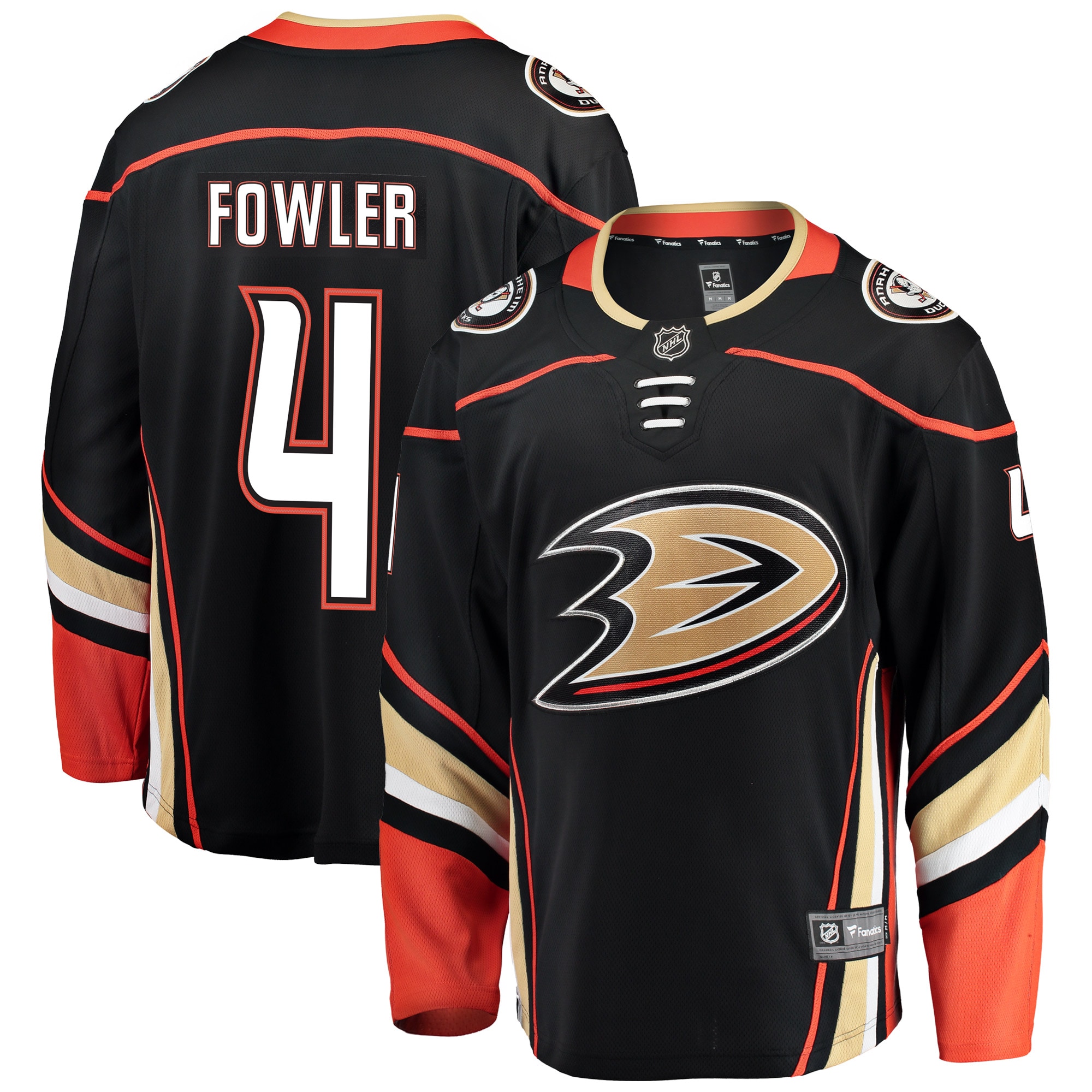 Anaheim Ducks Cam Fowler Black Breakaway Player NHL Jersey Men's