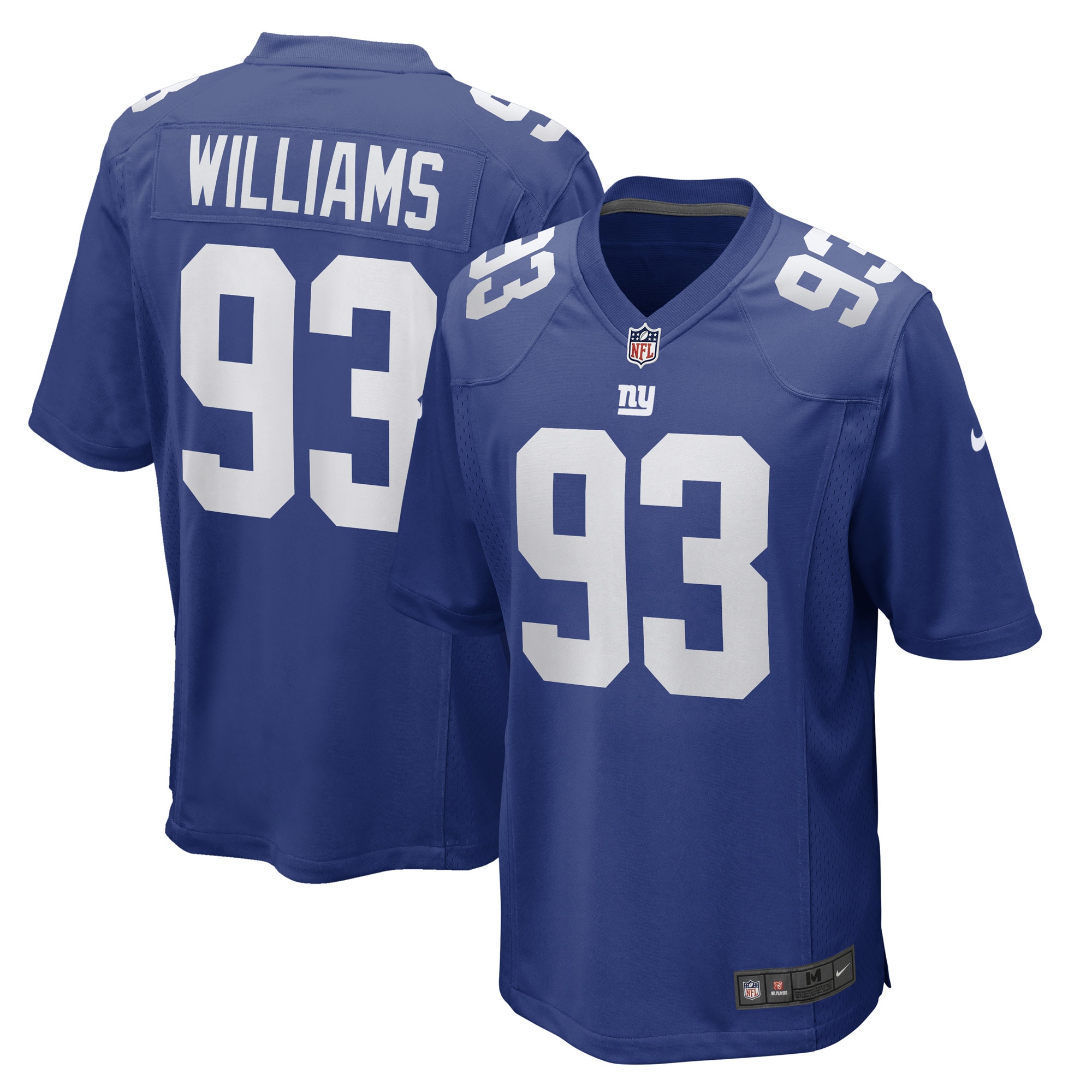 New York Giants Nick Williams Royal Game Player NFL Jersey Men's
