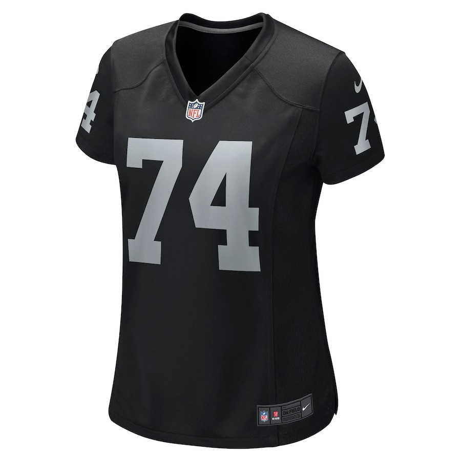 Kolton Miller 74 Las Vegas Raiders Game Black NFL Jersey Women's