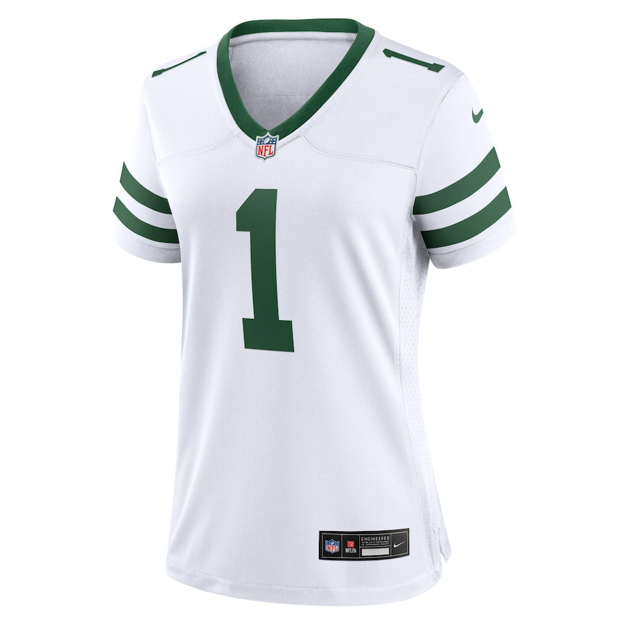Ahmad Sauce Gardner 1 New York Jets Game Women, White NFL Jersey Women's
