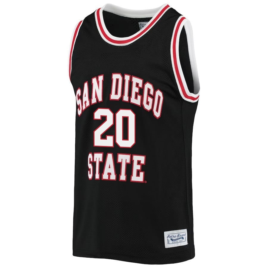 Matt Bradley 20 San Diego State Aztecs 2023- Black NCAA Jersey Men's